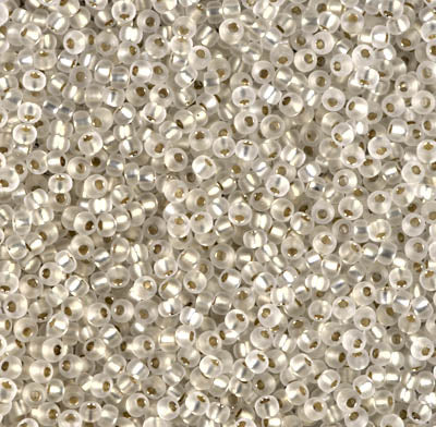 MIYUKI #11 Seed Bead - 11-1901 Semi Matte Silver Lined Crystal - 10 gms