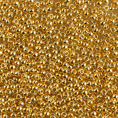 MIYUKI #11 Seed Bead - 11-191 24Kt Gold Plated - 10 gms