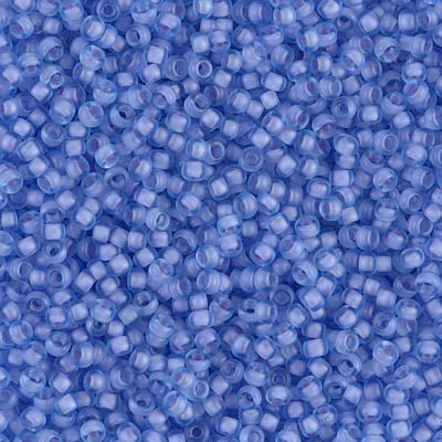MIYUKI #11 Seed Bead - 11-1929 Semi Matte Pale Blue Lined Cornflower - 10 gms