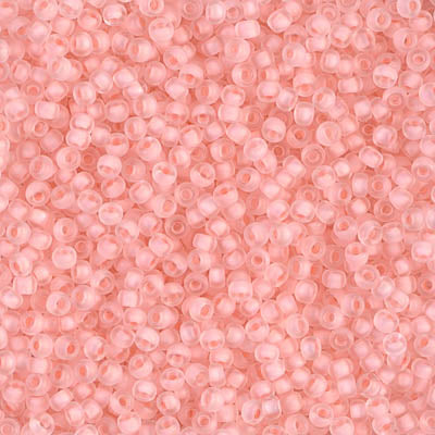 MIYUKI #11 Seed Bead - 11-1934 Semi Matte Pale Rose Lined Crystal - 10 gms