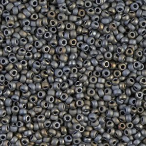 MIYUKI #11 Seed Bead - 11-2002 - Matte Metallic Silver Grey - 10 gms