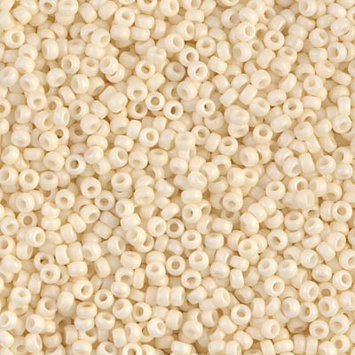 MIYUKI #11 Seed Bead - 11-2021 Matte Opaque Cream - 10 gms