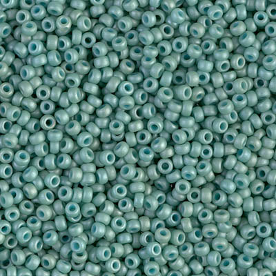 MIYUKI #11 Seed Bead - 11-2028 Fancy Frosted Pale Seafoam - 10 gms