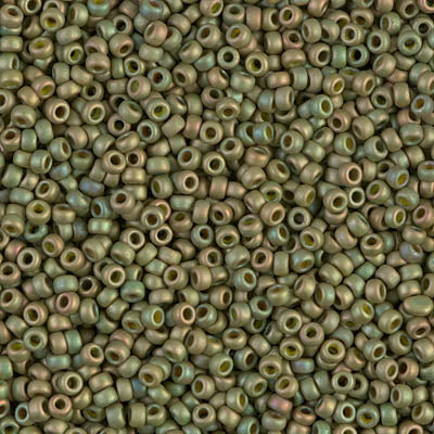 MIYUKI #11 Seed Bead - 11-2033 Matte Light Olive Luster - 10 gms