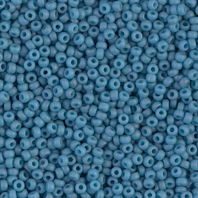 MIYUKI #11 Seed Bead - 11-2074 Matte Opaque Pale Denim Luster - 10 gms