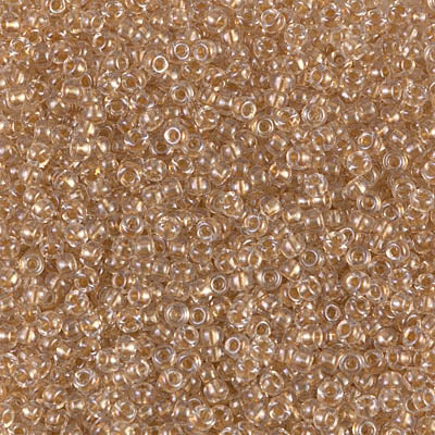 MIYUKI #11 Seed Bead - 11-234 Sparkling Metallic Gold Lined Crystal - 10 gms