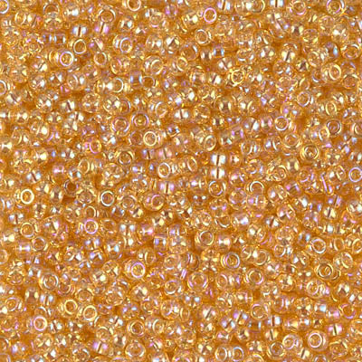 MIYUKI #11 Seed Bead - 11-251 Transparent Light Topaz AB - 10 gms