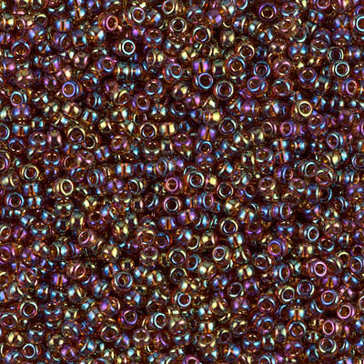 MIYUKI #11 Seed Bead - 11-257 Transparent Topaz AB - 10 gms