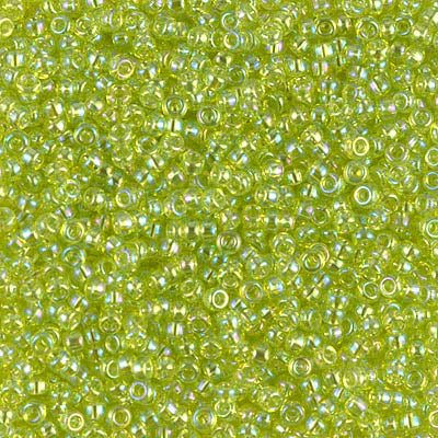 MIYUKI #11 Seed Bead - 11-258 Transparent Chartreuse AB - 10 gms