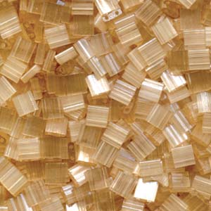 MIYUKI Full Tila Bead - TL2593 Light Topaz Silk Satin - 10 gms