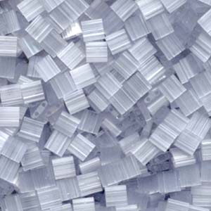 MIYUKI Full Tila Bead - TL2596 Light Grey Silk Satin - 10 gms