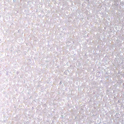 MIYUKI #11 Seed Bead - 11-265 Transparent Pale Pink AB - 10 gms