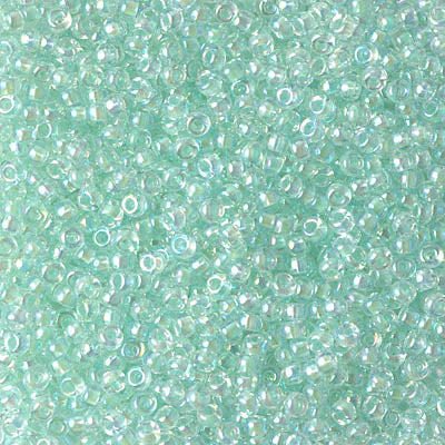 MIYUKI #11 Seed Bead - 11-271 Transparent Light Mint Green AB - 10 gms