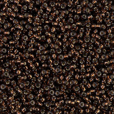 MIYUKI #11 Seed Bead - 11-29 Silver Lined Root Beer - 10 gms