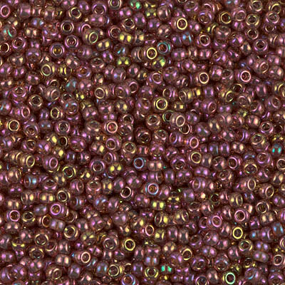 MIYUKI #11 Seed Bead - 11-301 Dark Topaz Rainbow Gold Luster - 10 gms