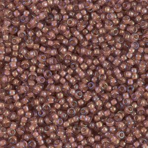 MIYUKI #11 Seed Bead - 11-337 - Lined Cinnamon Luster - 10 gms