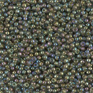 MIYUKI #11 Seed Bead - 11-361 - Chartreuse Lined Olivine AB - 10 gms