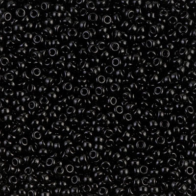 MIYUKI #11 Seed Bead - 11-401 Black - 10 gms
