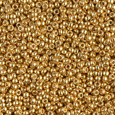MIYUKI #11 Seed Bead - 11-4202 DURACOAT Opaque Galvanized Gold - 10 gms