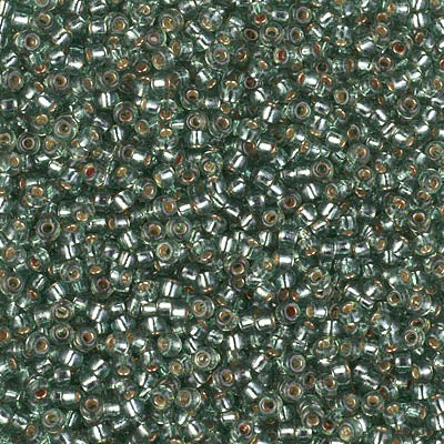 MIYUKI #11 Seed Bead - 11-4274 DURACOAT Silver Lined Dyed Frost Green - 10 gms