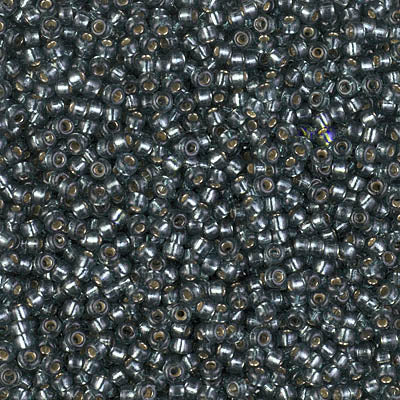 MIYUKI #11 Seed Bead - 11-4275 DURACOAT Silver Lined Dyed Dark Green - 10 gms