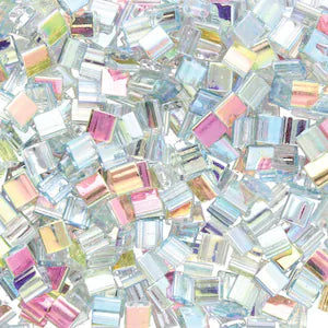 MIYUKI Full Tila Bead - TL4577 Crystal Green Rainbow - 10 gms