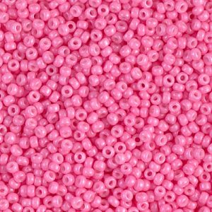 MIYUKI #11 Seed Bead - 11-1385 Dyed Opaque Pink - 10 gms