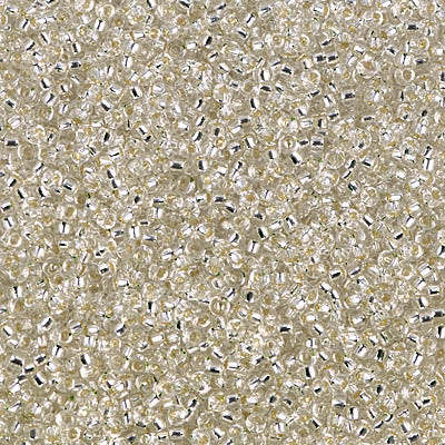 MIYUKI #15 Seed Bead - 15-1 - Silver Lined Crystal - 10 gms