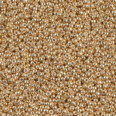 MIYUKI #15 Seed Bead - 15-1052 - Galvanized Gold - 10 gms