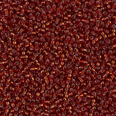MIYUKI #15 Seed Bead - 15-11D - Silver Lined Dark Ruby - 10 gms