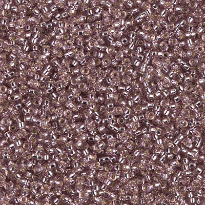 MIYUKI #15 Seed Bead - 15-12 Silver Lined Smoky Amethyst - 10 gms