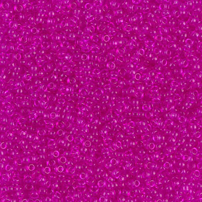MIYUKI #15 Seed Bead - 15-1310 - Dyed Transparent Fuschia - 10 gms