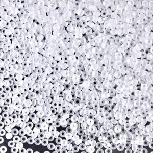 MIYUKI #15 Seed Bead - 15-131F Matte Transparent Crystal - 10 gms