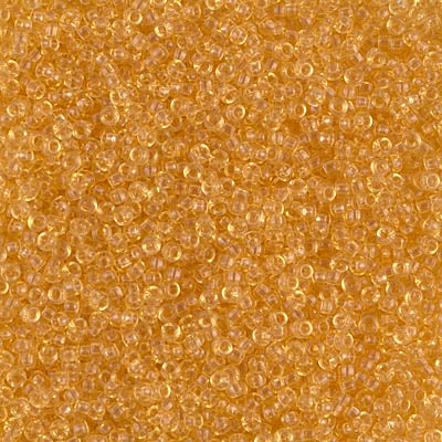 MIYUKI #15 Seed Bead - 15-132 - Transparent Light Topaz - 10 gms