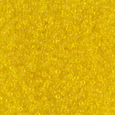 MIYUKI #15 Seed Bead - 15-136 - Transparent Yellow - 10 gms
