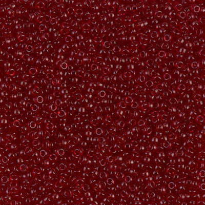 MIYUKI #15 Seed Bead - 15-141D - Transparent Dark Ruby - 10 gms