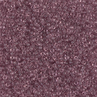 MIYUKI #15 Seed Bead - 15-142 - Transparent Smoky Amethyst - 10 gms