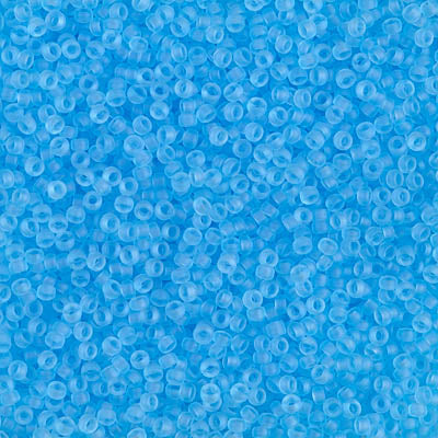 MIYUKI #15 Seed Bead - 15-148F Matte Light Blue - 10 gms
