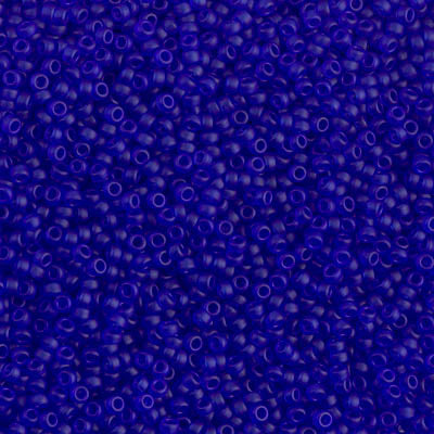 MIYUKI #15 Seed Bead - 15-151F - Matte Transparent Blue - 10 gms