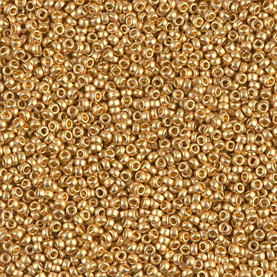 MIYUKI #15 Seed Bead - 15-191F - Mate 24Kt Gold Plate - 10 gms