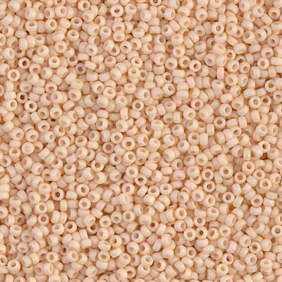 MIYUKI #15 Seed Bead - 15-2022 - Opaque Matte Antique Beige - 10 gms