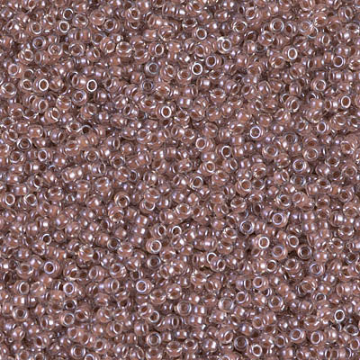 MIYUKI #15 Seed Bead - 15-224 - Cocoa Lined Crystal - 10 gms