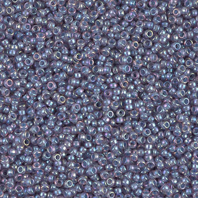 MIYUKI #15 Seed Bead - 15-360 - Light Lined Amethyst AB - 10 gms