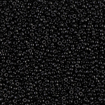 MIYUKI #15 Seed Bead - 15-401 - Black - 10 gms