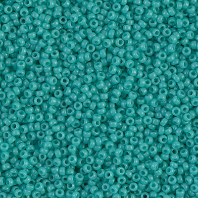 MIYUKI #15 Seed Bead - 15-412 - Opaque Turquoise - 10 gms