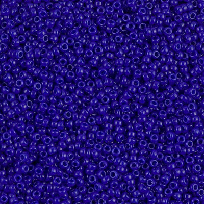 MIYUKI #15 Seed Bead - 15-414 - Opaque Cobalt - 10 gms