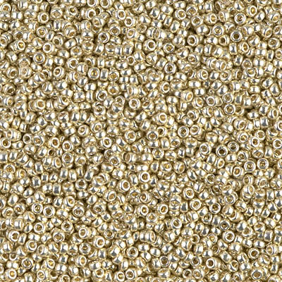 MIYUKI #15 Seed Bead - 15-4201 - DURACOAT Galvanized Silver - 10 gms