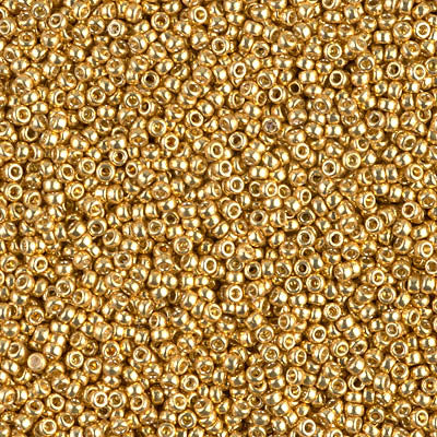 MIYUKI #15 Seed Bead - 15-4202 - DURACOAT Galvanized Gold - 10 gms