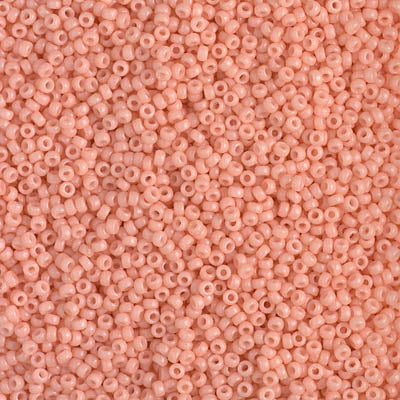 MIYUKI #15 Seed Bead - 15-4461 - DURACOAT Opaque Dyed Baby Pink - 10 gms