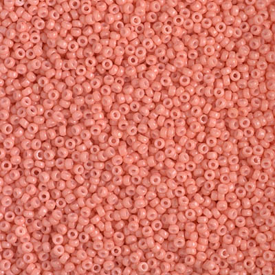 MIYUKI #15 Seed Bead - 15-4462 - DURACOAT Opaque Dyed Light Pink - 10 gms